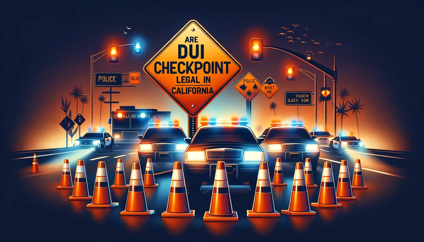 are dui checkpoints legal in california