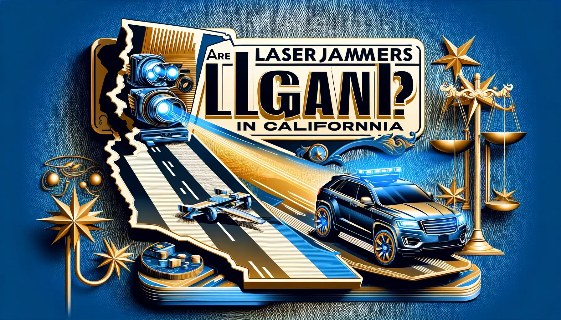are laser jammers legal in california